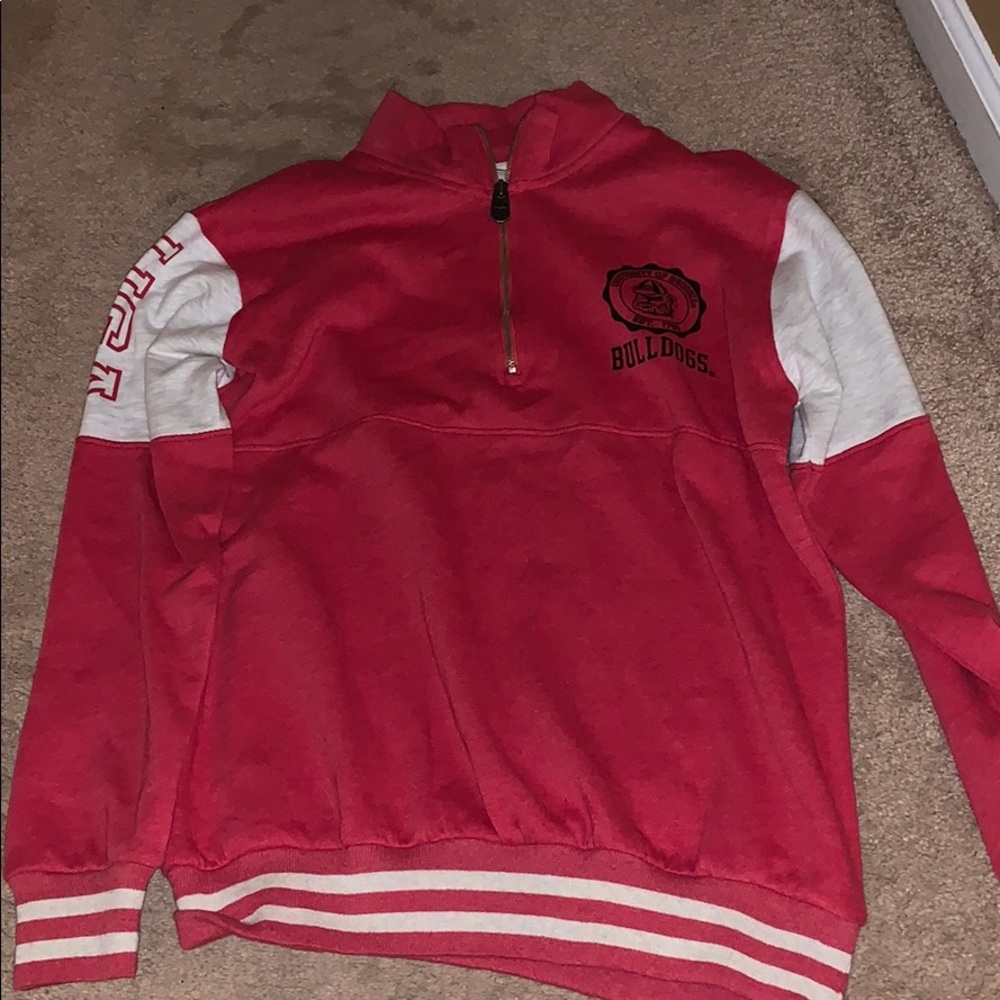 Women’s large quarter zip UGA long sleeve coverup